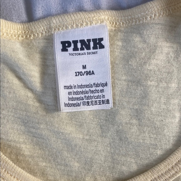 Pink Yellow Tank Top with Graphic Print - Picture 4 of 5